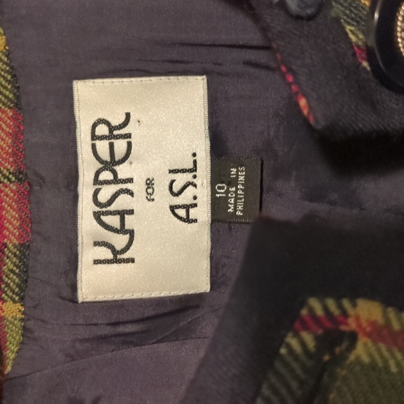 Vintage plaid Jacket - Picture 3 of 8